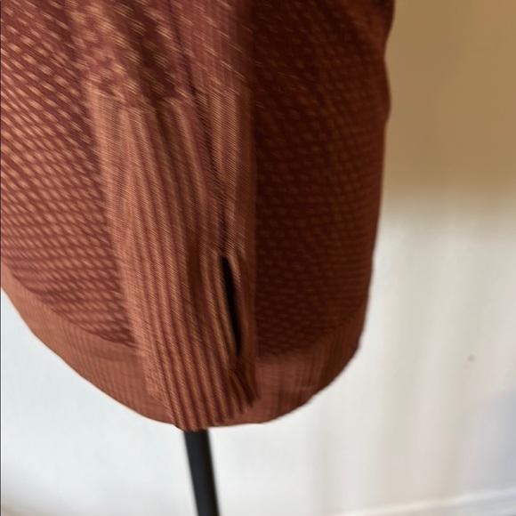 Lululemon sz 8 Rest Less Pullover Grid Warp Date Brown/Desert Sun long sleeve - Picture 6 of 7